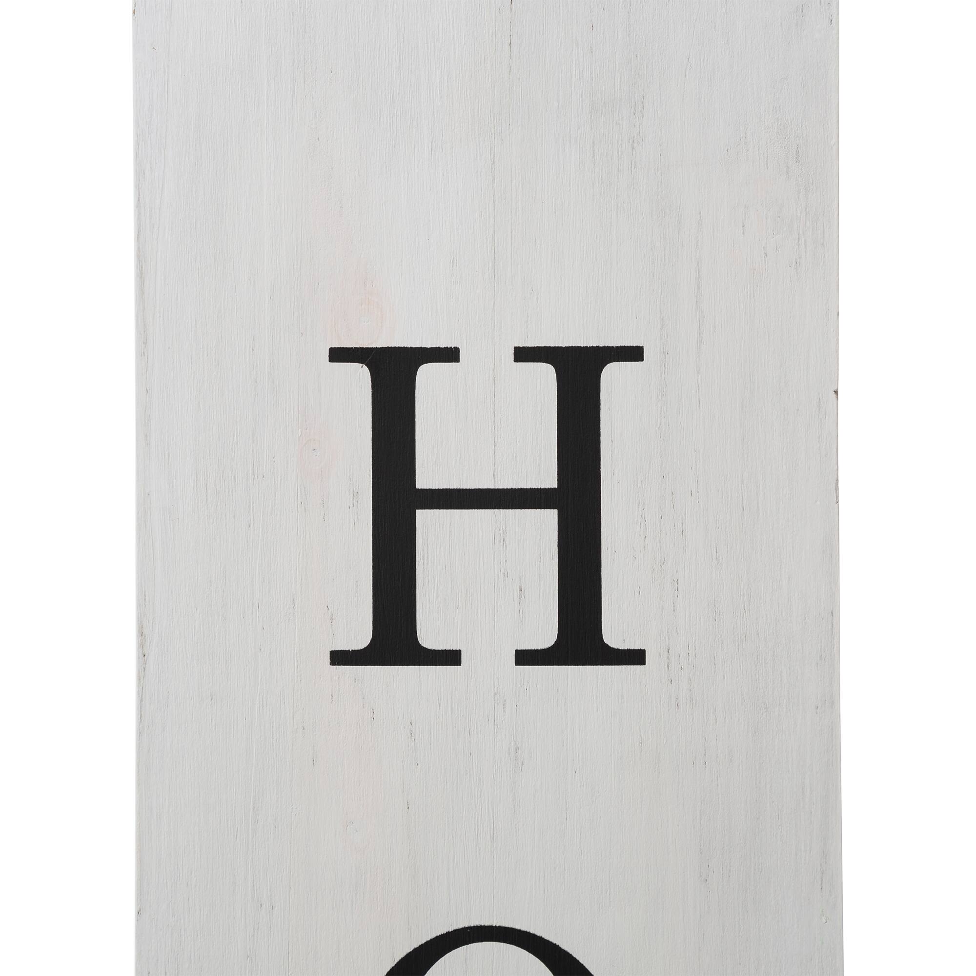 Glitzhome® 30" Double Sided Whitewashed Wooden Porch Vase